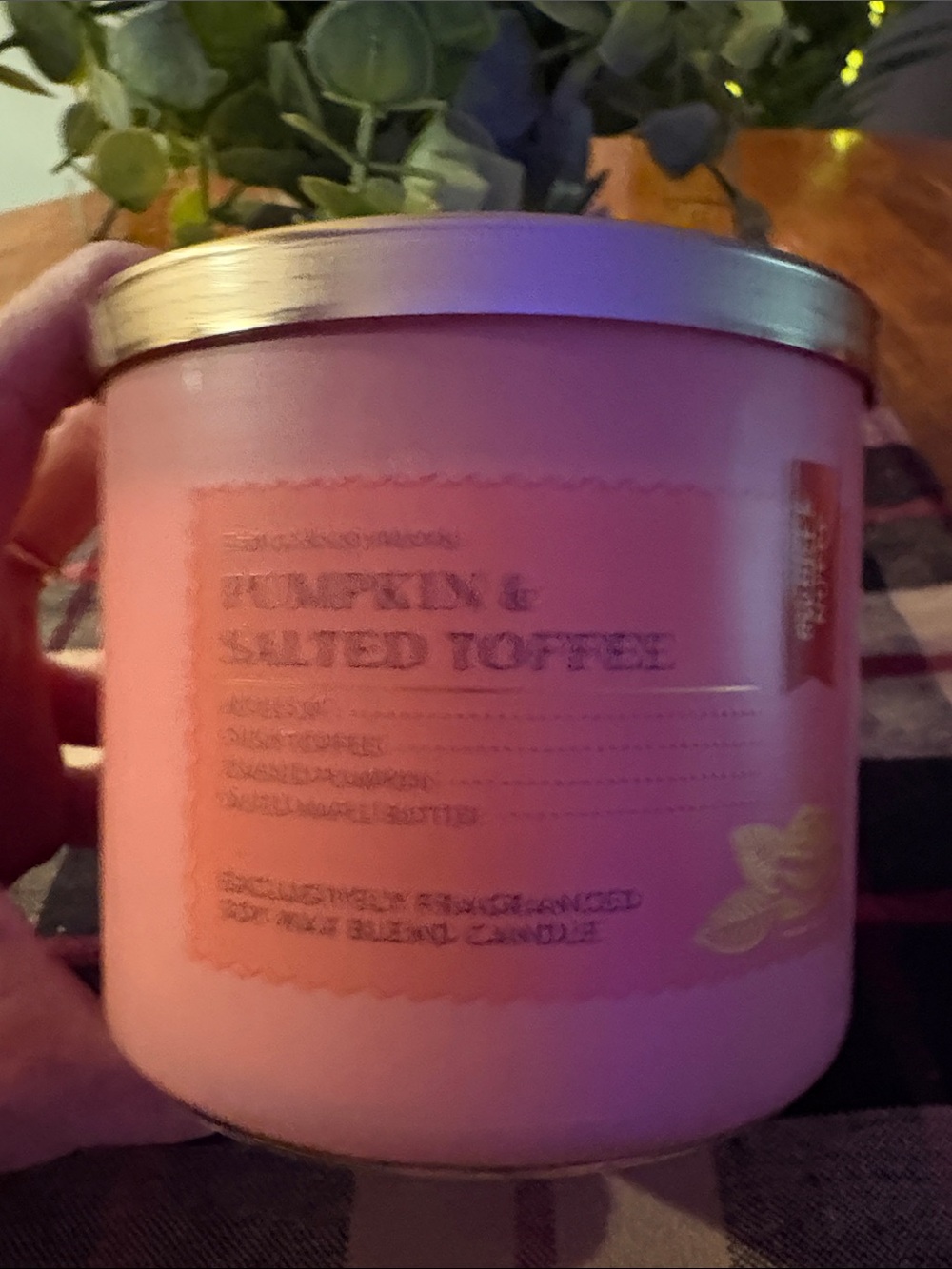 Nwt “Pumpkin & Salted Toffee” 3 Wick from B&B
